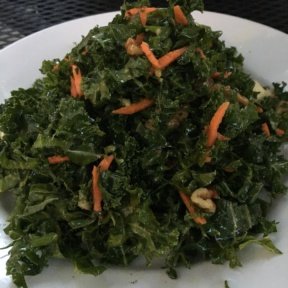 Gluten-free kale salad from Leaf Vegetarian